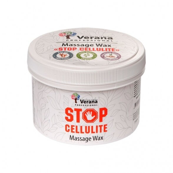 Kietas masažo aliejus (vaškas), Verana STOP CELLULITE, 450g