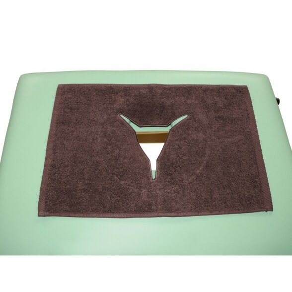 Loop cover for massage table opening, BROWN