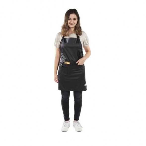 Barber apron SIBEL CARINE, black