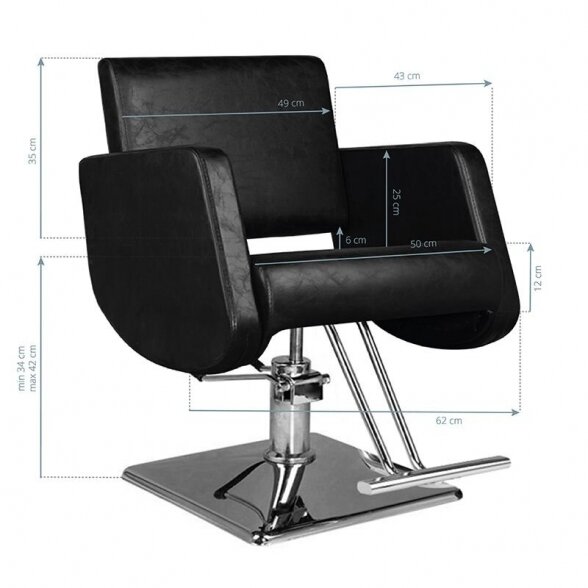 Hairdressing chair HAIR SYSTEM SM376, black sp. 1