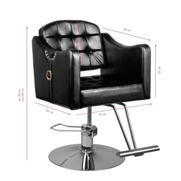 Barber chair 0-90, black sp. 1