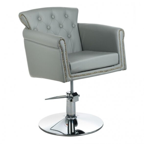 HAIRDRESSER&#39;S CHAIR ALBERTO BH-8038, LIGHT GRAY SP.