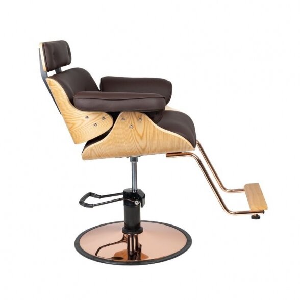 Hairdressing chair GABBIANO FLORENTIJA, brown sp. 2