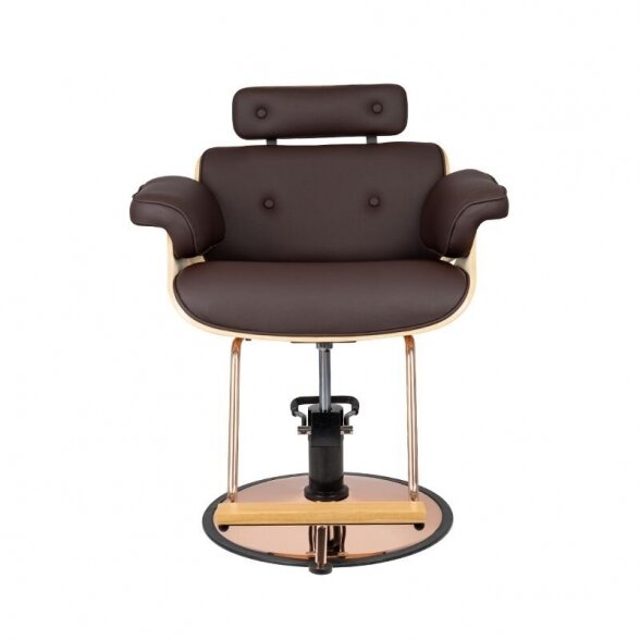 Hairdressing chair GABBIANO FLORENTIJA, brown sp. 1