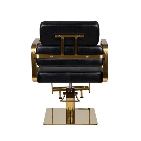 Barber chair GABBIANO PORTOFINO, black/gold sp. 2