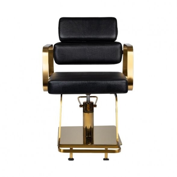 Barber chair GABBIANO PORTOFINO, black/gold sp. 3