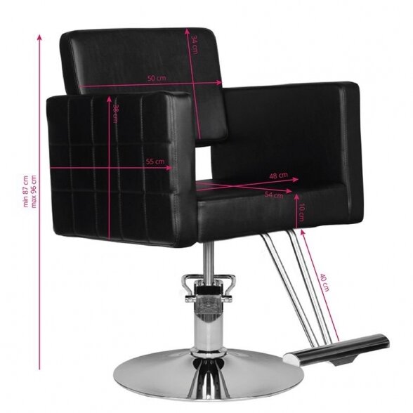 Hairdressing chair HS33, black sp. 4