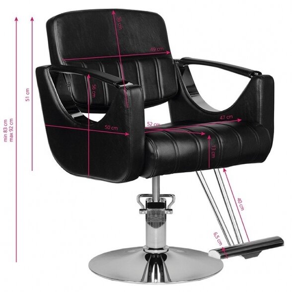 Hairdressing chair HS52, black sp. 1