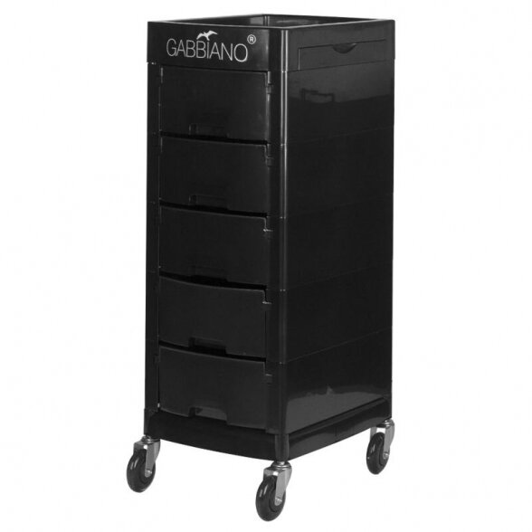 Hairdressing trolley GABBIANO FT65-A BLACK 2