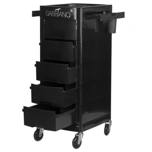 Hairdressing trolley GABBIANO FT65-A BLACK