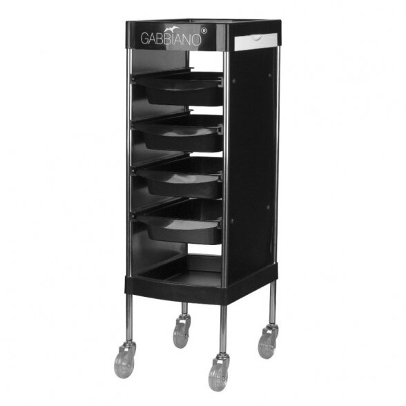 Hair salon trolley GABBIANO FX11F BLACK 1