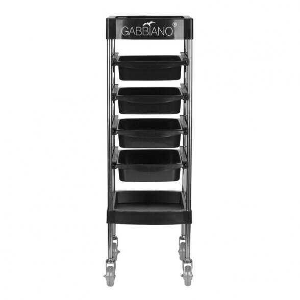 Hair salon trolley GABBIANO FX11F BLACK 2