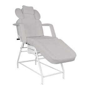 Cosmetology chair, white gray