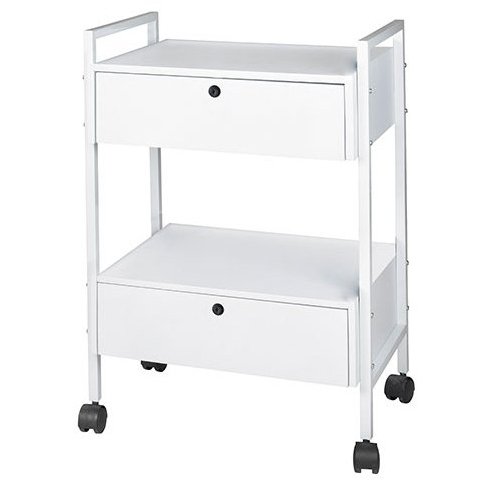 Cosmetic trolley Weelko Easy+, 2 drawers, white