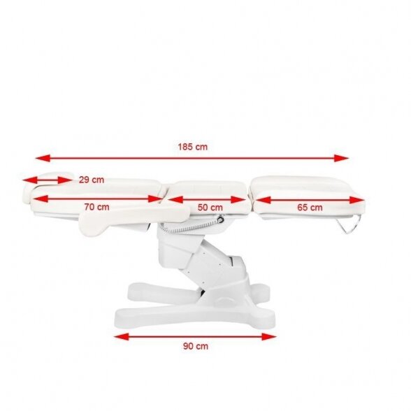 Kosmetologinis elektrinis krėslas-lova A-207 WHITE 10