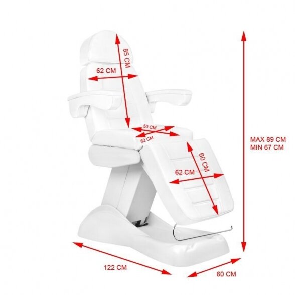 Cosmetological electric chair-bed LUX 4M 10