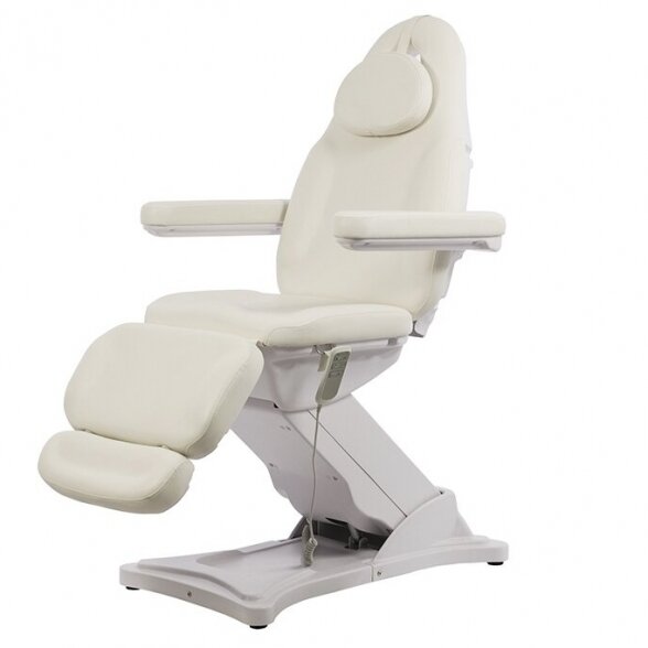 Cosmetology electric chair Weelko Glab, 3 motors, white