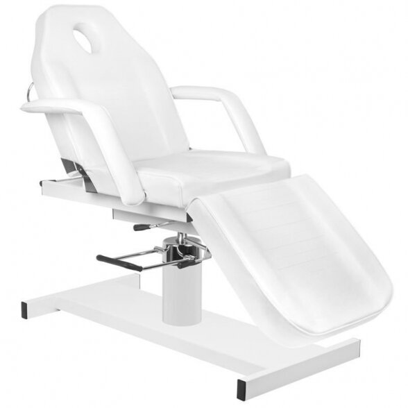 Cosmetology chair A210 with hydraulic mechanism, white