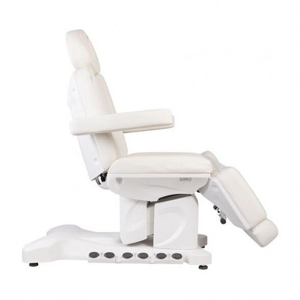 Cosmetic chair AZZURRO 708B EXCLUSIVE 3 motors, white 3