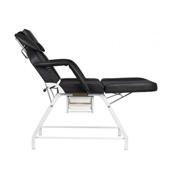 Cosmetology chair, white gray 3