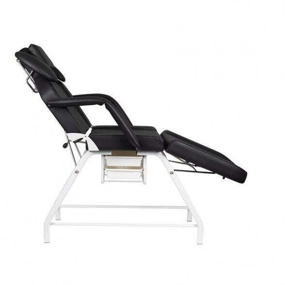 Cosmetology chair, white gray 2