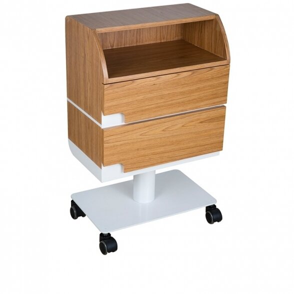 Cosmetic trolley Weelko Care, white/brown