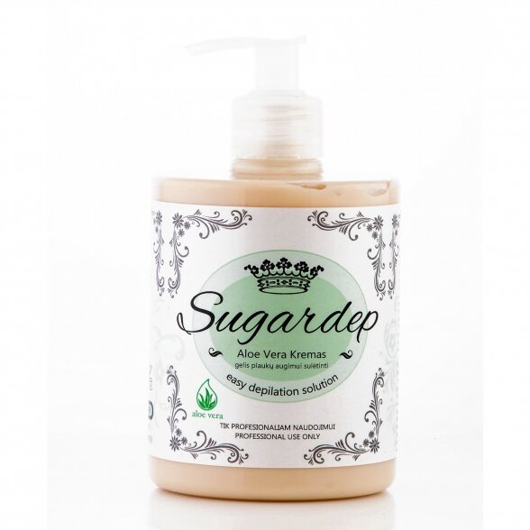 Cream-gel for slowing hair growth Aloe Vera, Sugardep, 500 ml