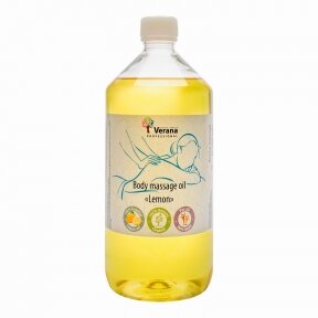 Body massage oil Lemon, 1000 ml.