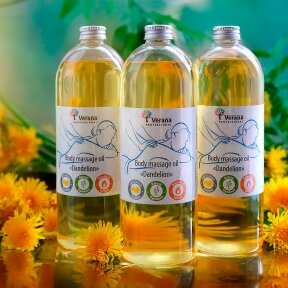 Body massage oil Dandelion Verana, 250ml