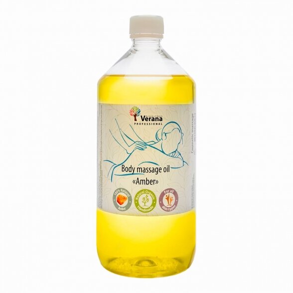 Body massage oil Amber, 1000 ml.