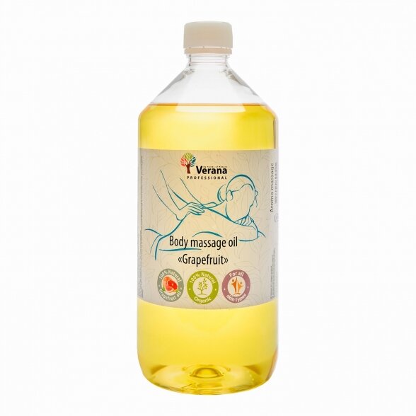 Body massage oil Grapefruit, 1000 ml.