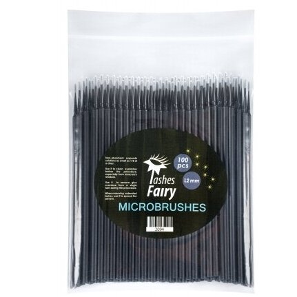 Микрощеточки Lashes Fairy в пакетике 1,2 мм, 100 шт.