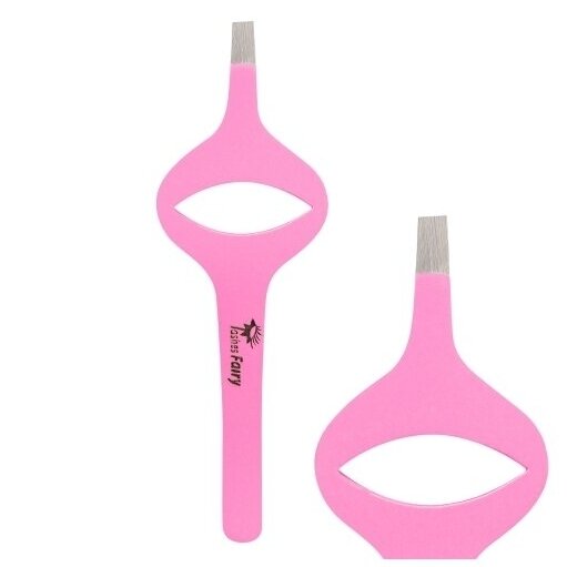 Lashes Fairy pink tweezers for eyebrows