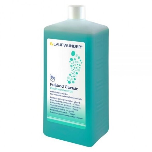 Laufwunder Cremebad, bath liquid - with herbal extract, for tired feet 1000 ml.