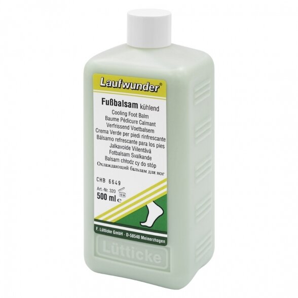 Laufwunder Fussbalsam Kuhlend, cooling foot balm, 500 ml (without dispenser) 1