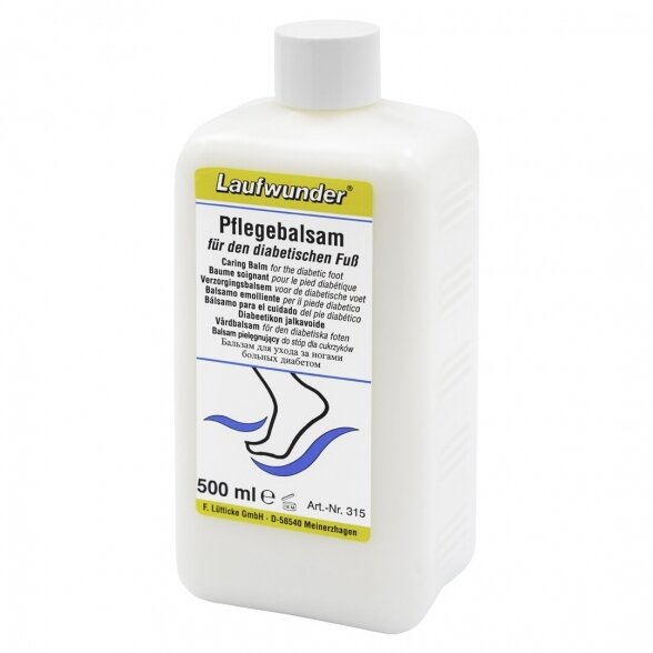 Laufwunder Pflegebalsam, balm for diabetic foot care, 500 ml 1