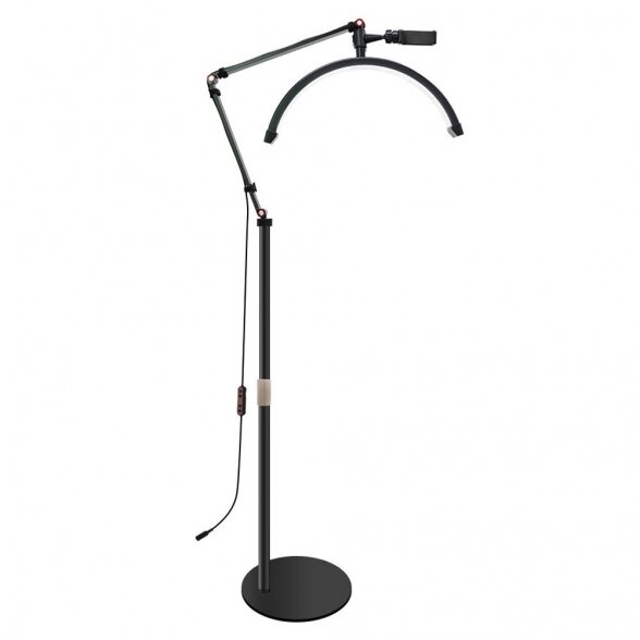 LED Lamp MOON, with stand HD-M2X, black