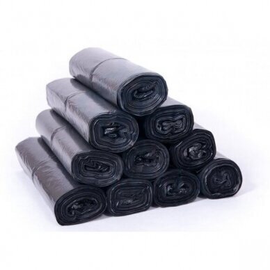 Garbage bags HDPE 60 L, 6 mk, 50 pcs.