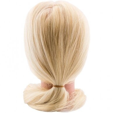 Manekeno galva Ruijia su 50 % sintetiniais ir 50 % natūraliais šviesiais plaukais, ilgis nuo 55-60 cm, 165 g plaukų 1