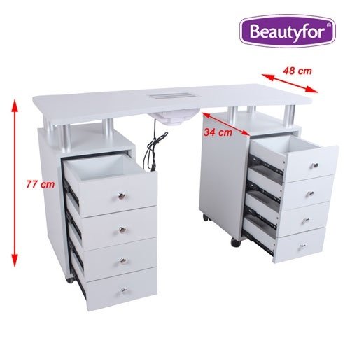 Manicure table with vacuum cleaner 2