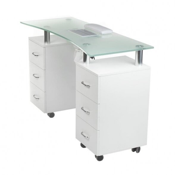 Manicure table BD-3425-1, white 1