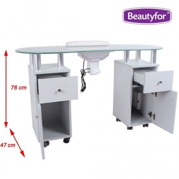 Manicure table with vacuum cleaner 4