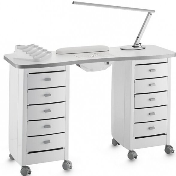 Manicure table with dust extractor Zippy Double Vented (Italy)