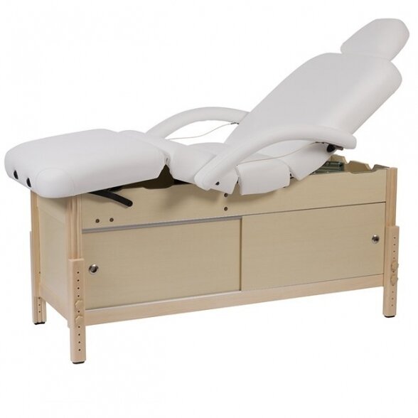 Massage bed Weelko Caphi, 4 parts, white