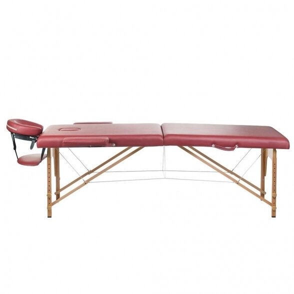 Massage stalas BS-523, burgundy