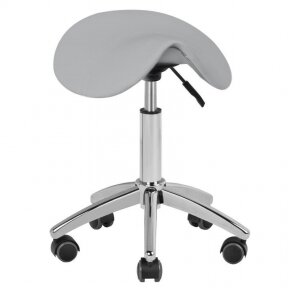 Master&#39;s chair AM-302, saddle-shaped, gray