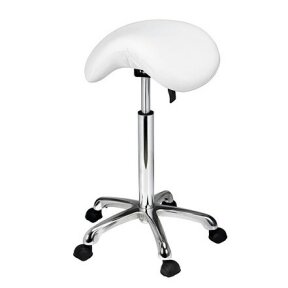 Maste's chair saddle-shaped Organic without backrest, white sp.A26.1022A