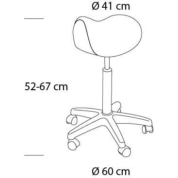 Стул мастера SIBEL SADDLE, белый 1