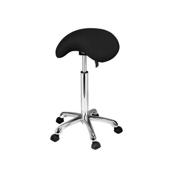 Master&#39;s chair Weelko Organic, saddle-shaped, black color