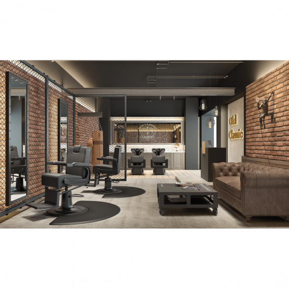 MUDI barber shop furniture collection IRON BARBERSHOP (Spain) 1